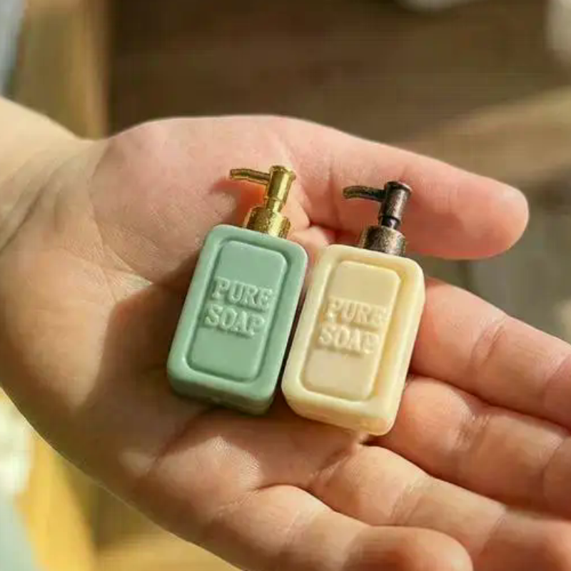 Model Kit Fantasy - 4Pcs Miniature Soap Dispenser Dollhouse Split