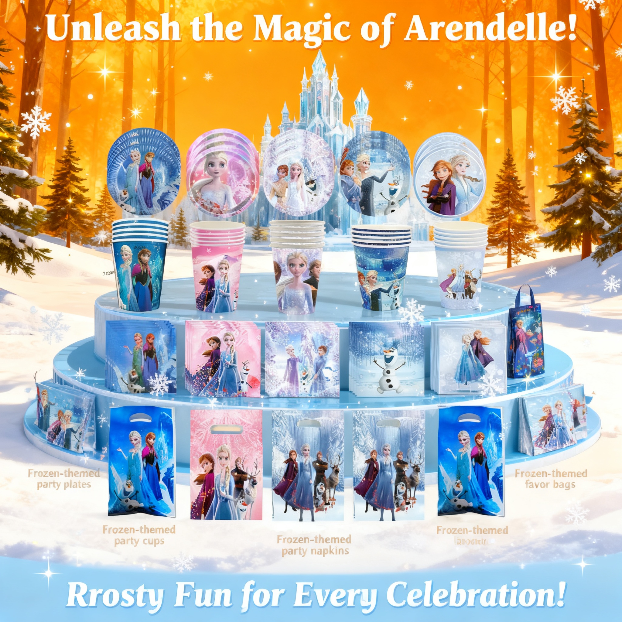Model Kit For Girls - Disney Frozen Elsa Anna Olaf Birthday
