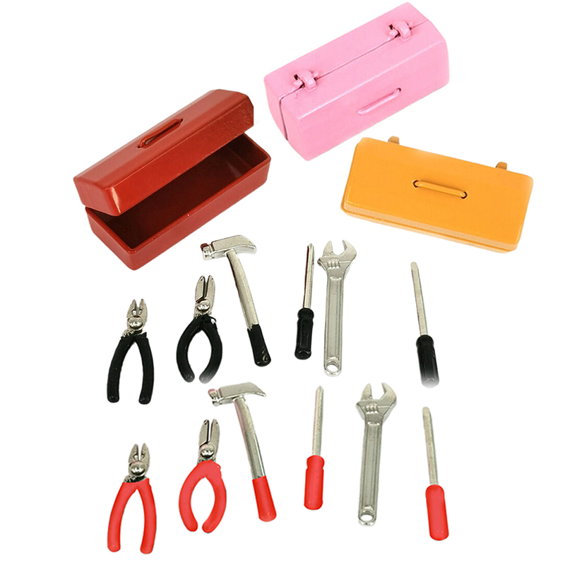 Model Kit Fantasy - 1Set Dollhouse Miniature Toolbox 【 Tool