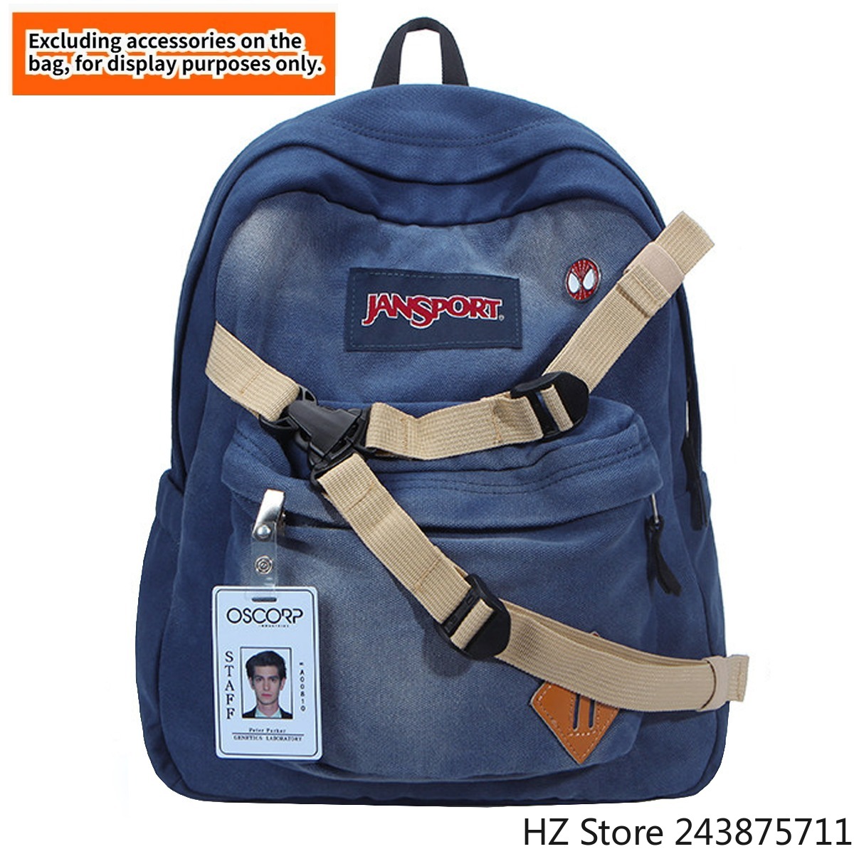 Model Kit Fantasy - Spider-Man Denim Backpack Spiderman Bookbag andrew