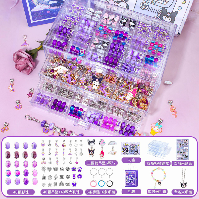 Sanrio Kuromi Beads Charm Brac – Model Kit For Girls recenzja i cena