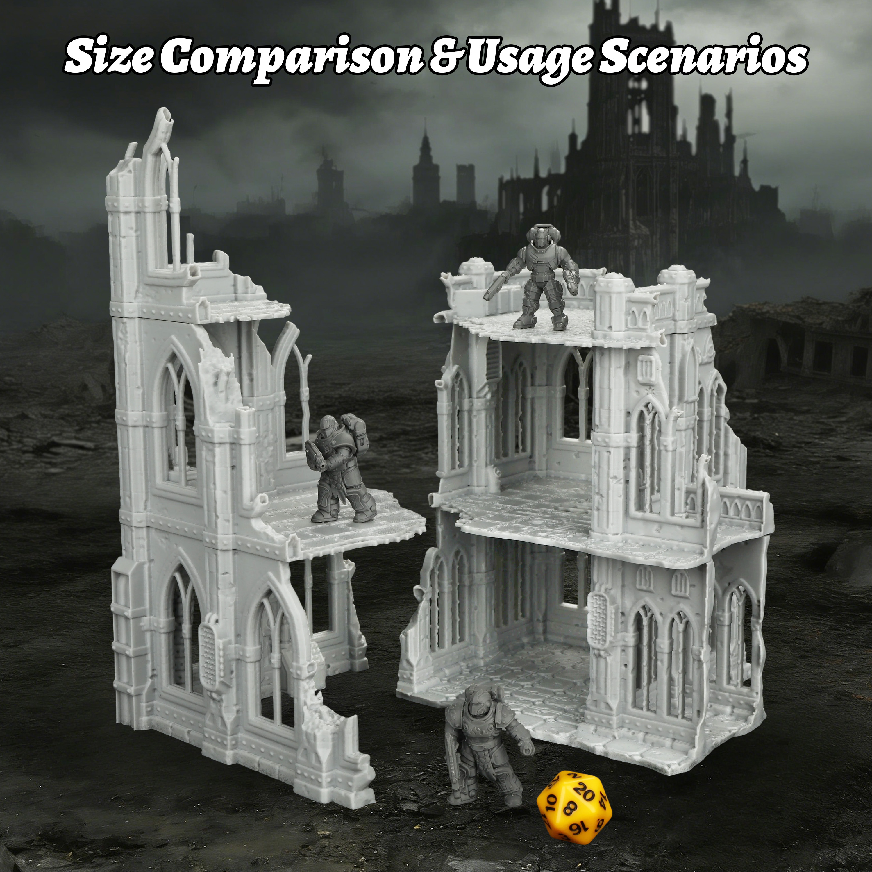 Sci-Fi Ruins Building Miniatur – Model Kit Fantasy recenzja i cena