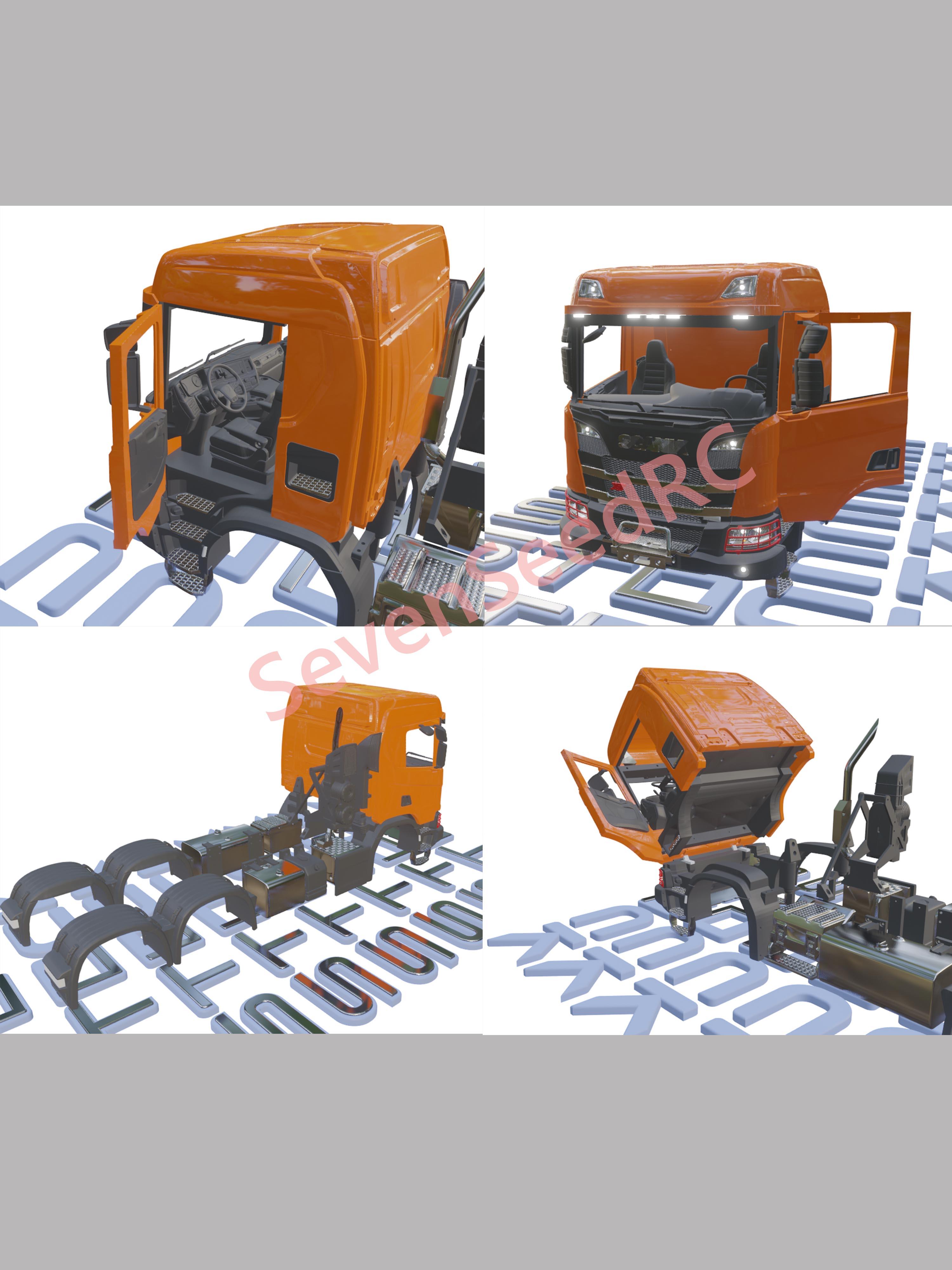 3d Printed Truck KIT SCANI XT  – Model Kit Jdm recenzja i cena
