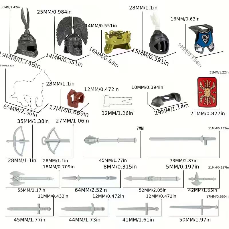 1 Set Medieval Knight Accessor – Model Kit Knight recenzja i cena