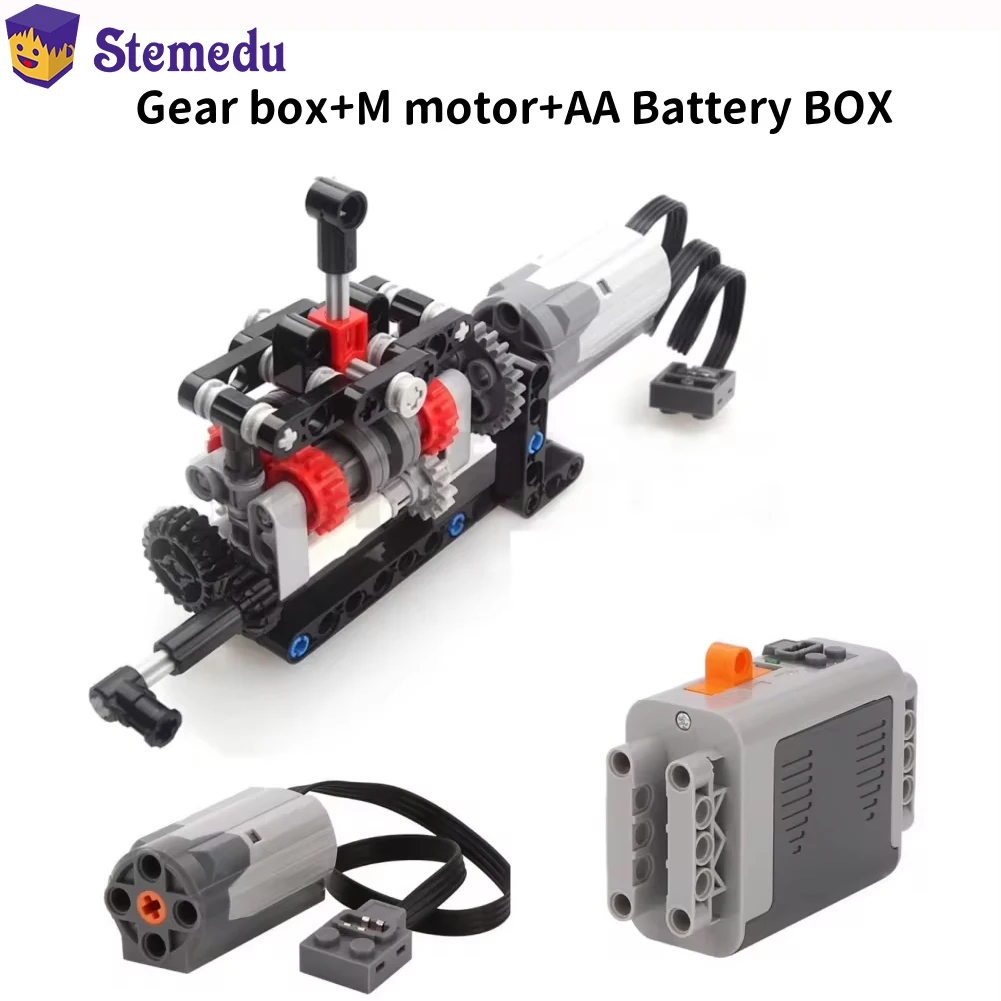 MOC High-tech 4 Speeds Gearbox – Model Kit Motor recenzja i cena