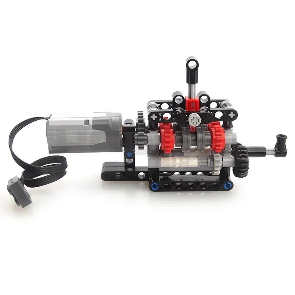 MOC High-tech 4 Speeds Gearbox – Model Kit Motor recenzja i cena