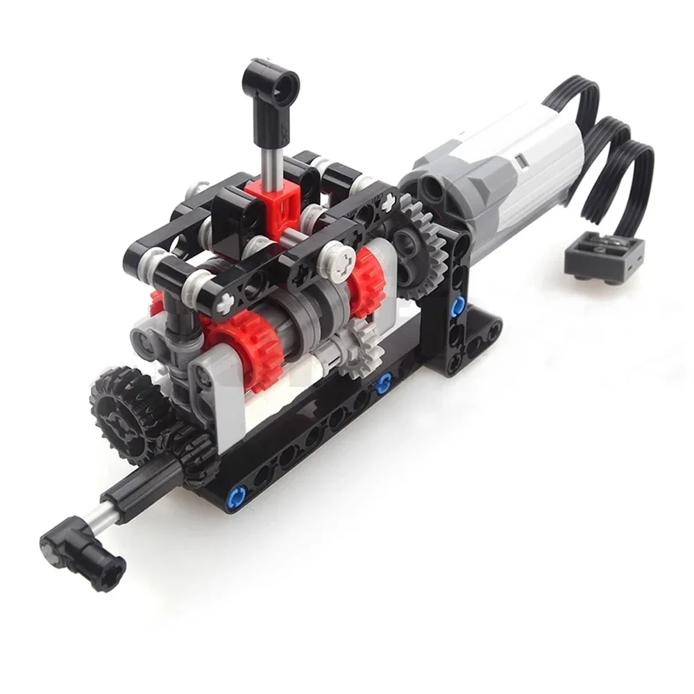 MOC High-tech 4 Speeds Gearbox – Model Kit Motor recenzja i cena