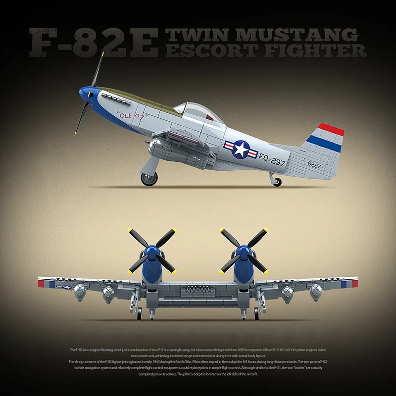 QUAN GUAN 100281 American F-82 – Model Kit Spitfire recenzja i cena