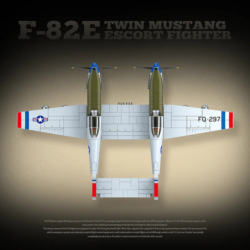 QUAN GUAN 100281 American F-82 – Model Kit Spitfire recenzja i cena