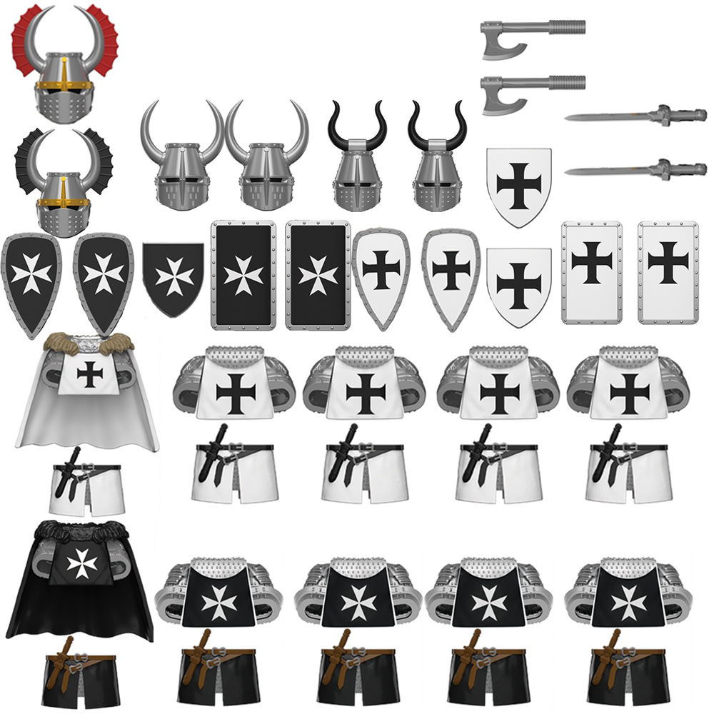 MOC Medieval Military War Knig – Model Kit Knight recenzja i cena