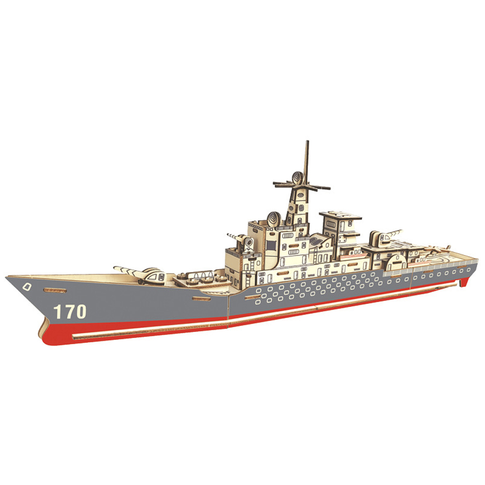 3D Wooden Puzzle Battleship Gu – Model Kit Destroyer recenzja i cena