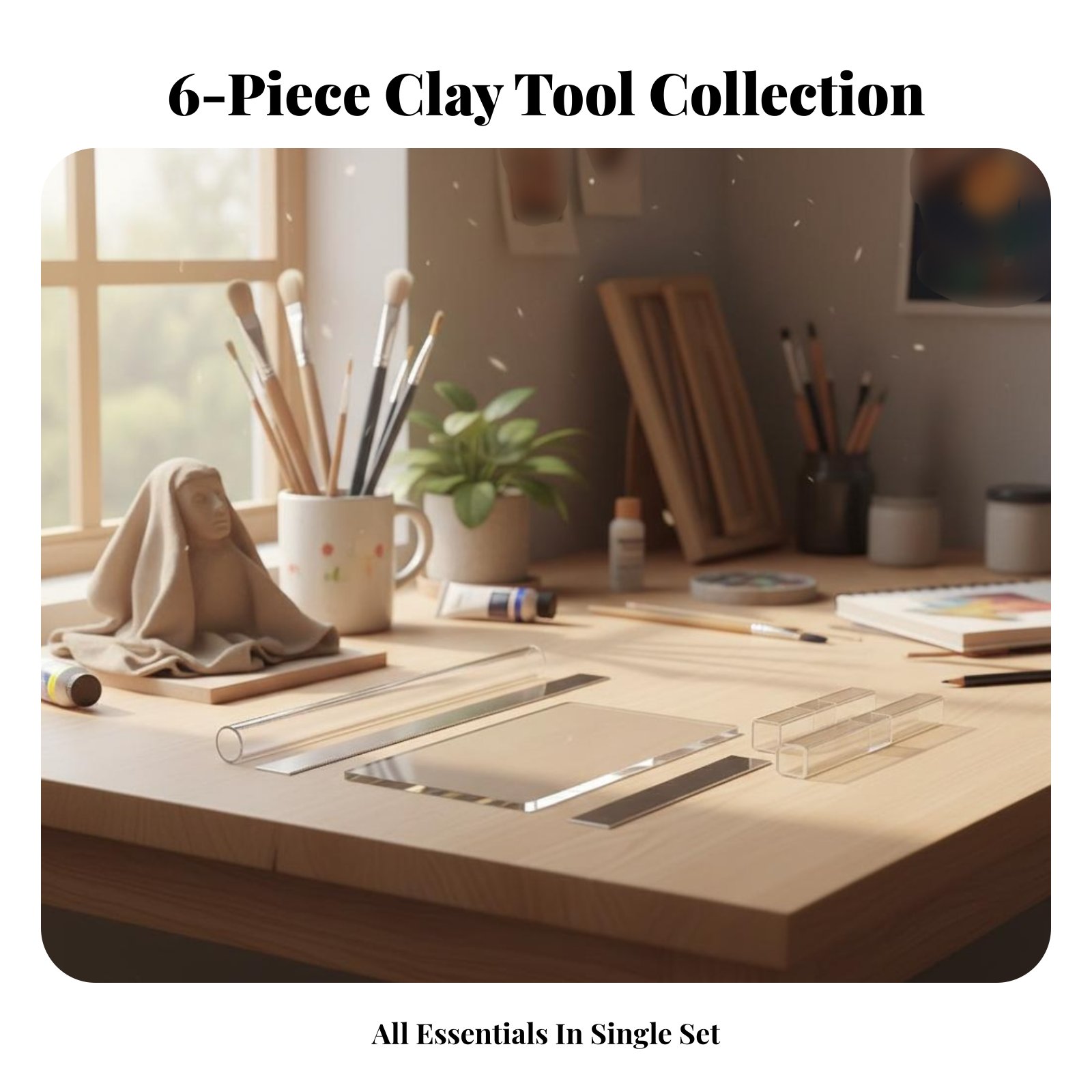 6 Pieces Acrylic Clay Cylinder – Model Kit Tool recenzja i cena